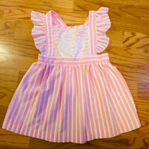 Vintage Flutter Sleeve Pinafore